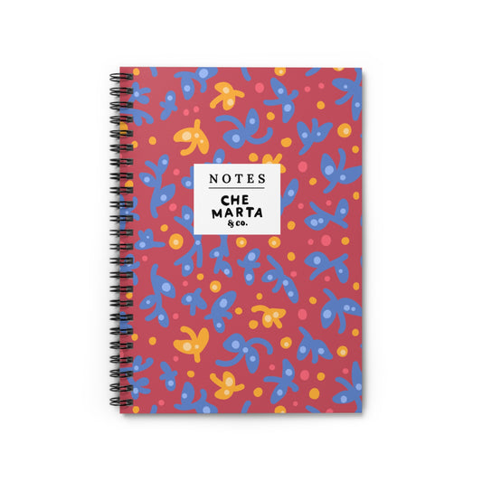 Reddish Spiral Notebook | Che Marta & Co.